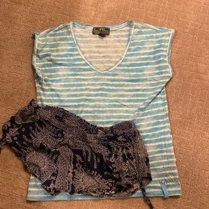 Sleepwear, shorts and t shirt